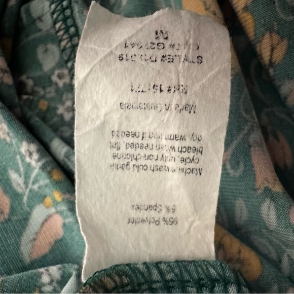 Kaileigh Teal Floral Mini Dress - Picture 9 of 10